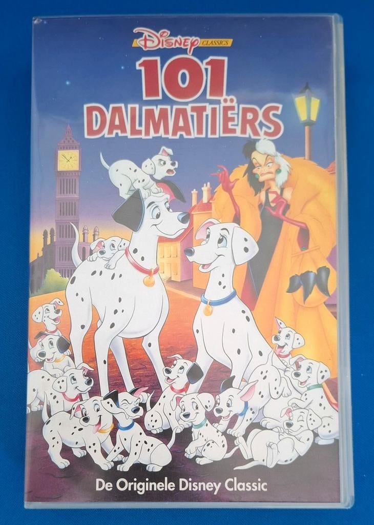 Vhs videoband 101 Dalmatiërs, Alle leeftijden, Ophalen of Verzenden, Gebruikt