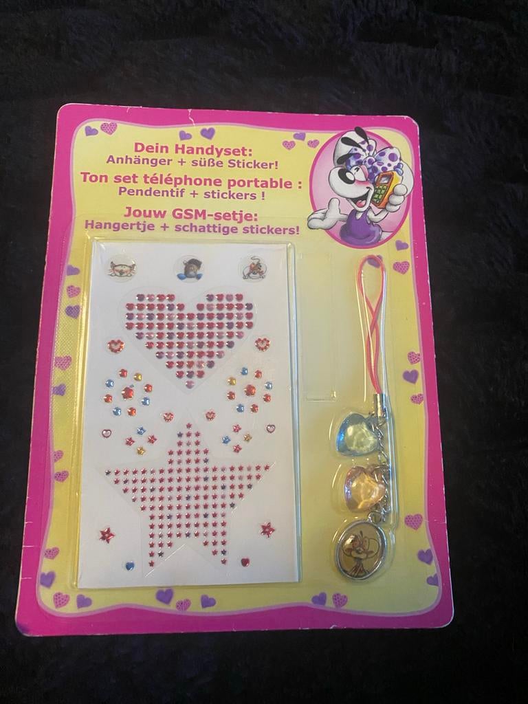 Diddl telefoon hanger met stickers - Nieuw in verpakking, Ophalen of Verzenden, Diddl, Nieuw, Overige typen