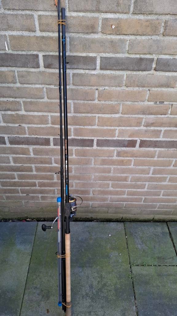 Spro Cresta black thorne 3.90 m. feeder 80 gram, Watersport en Boten, Hengelsport | Witvissen, Ophalen, Gebruikt, Werphengel