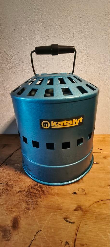 Vintage Katalyt Benzine Kachel - Blauw, Werkend, Huis en Inrichting, Kachels, Ophalen, Overige brandstoffen, Petroleumkachel
