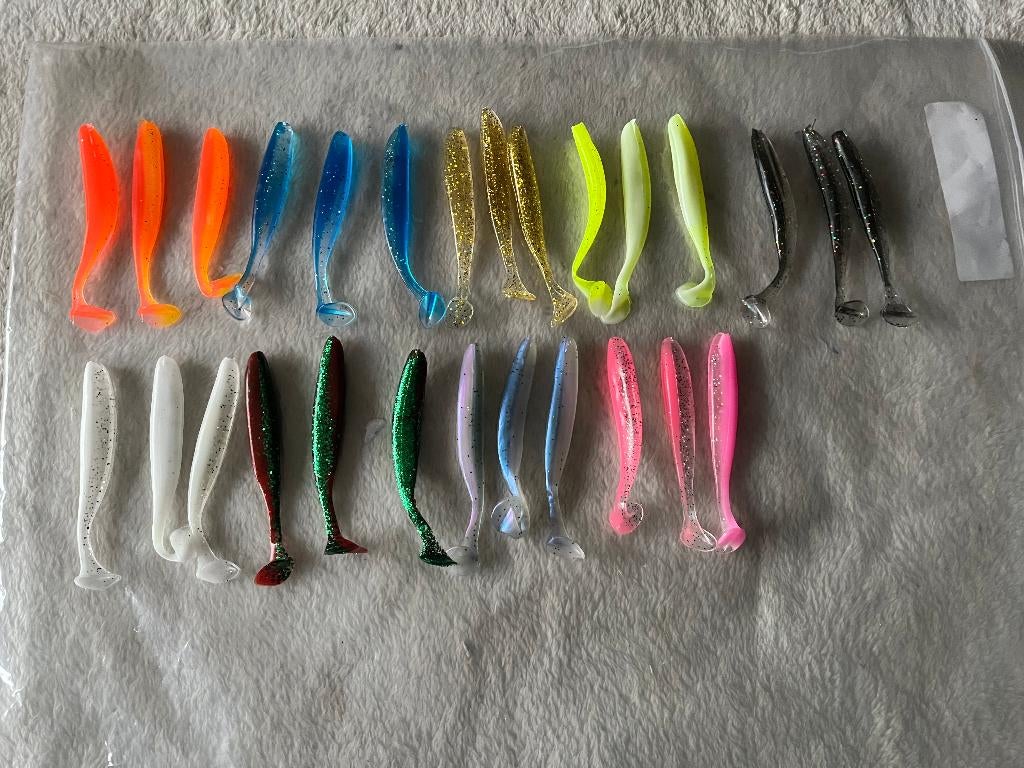 adv 136 / NIEUW mixset 27 dropshot shads, Ophalen of Verzenden, Nieuw, Overige typen