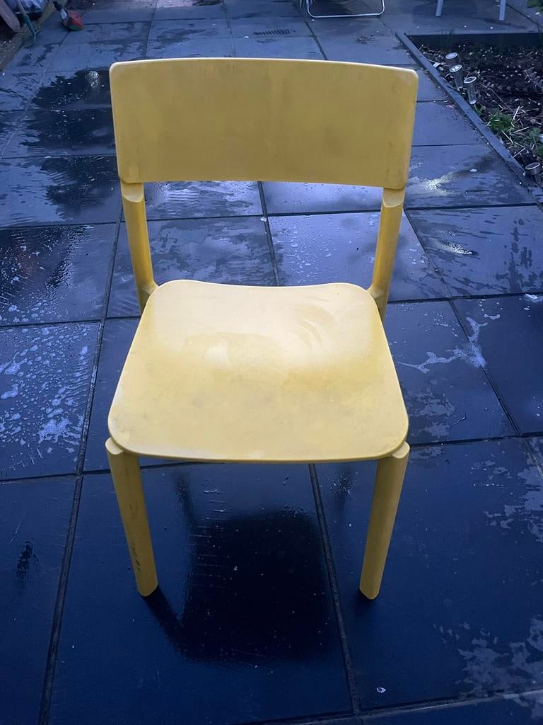 Ikea Janinge stoelen geel, 6 stuks, Ophalen, Kunststof, Gebruikt, Overige kleuren