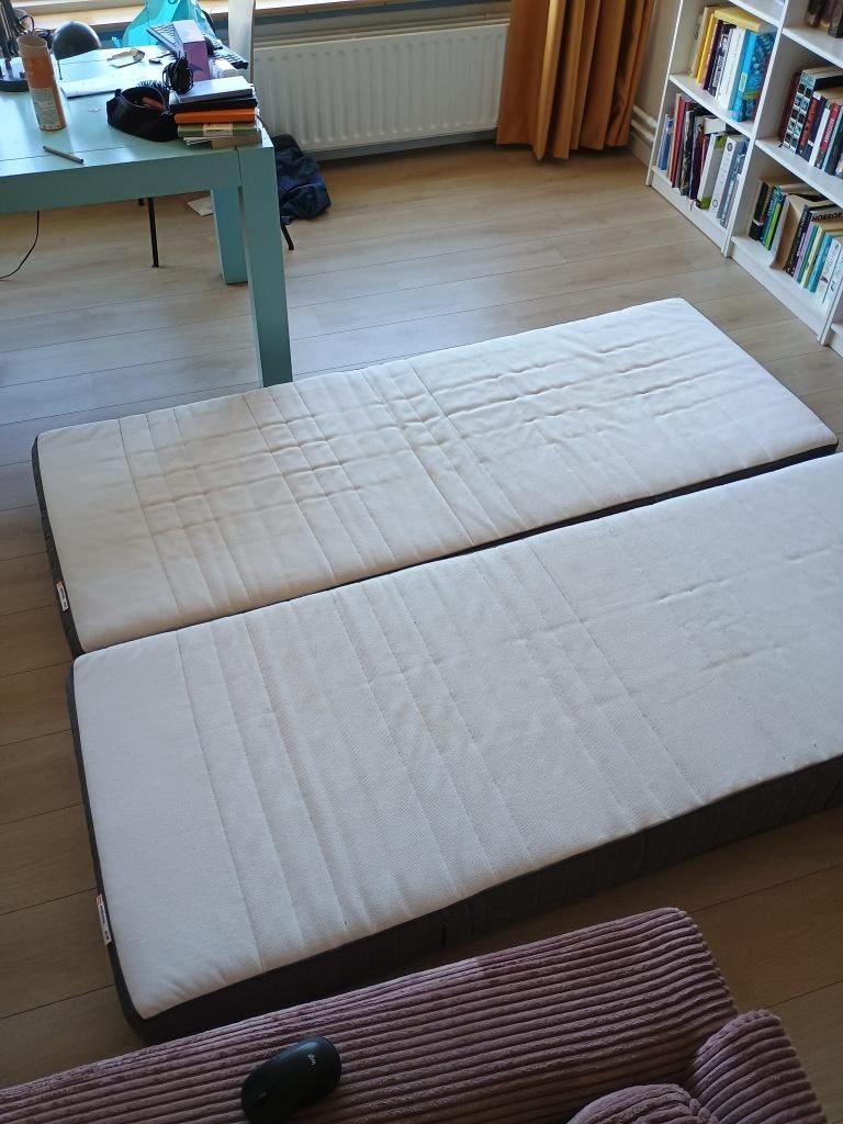 GRATIS 2 Ikea Morgedal matrassen 80x200 cm, Ophalen, Gebruikt, Eenpersoons, 80 cm