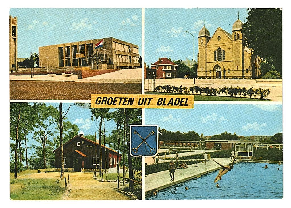 802394 Bladel N Br 1972 Gelopen met Postzegel, Verzamelen, Ansichtkaarten | Nederland, Gelopen, Noord-Brabant, 1940 tot 1960, Ophalen of Verzenden