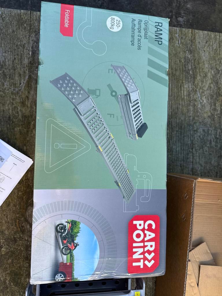 Oprijplaat met bokfunctie, Auto diversen, Ophalen, Zo goed als nieuw