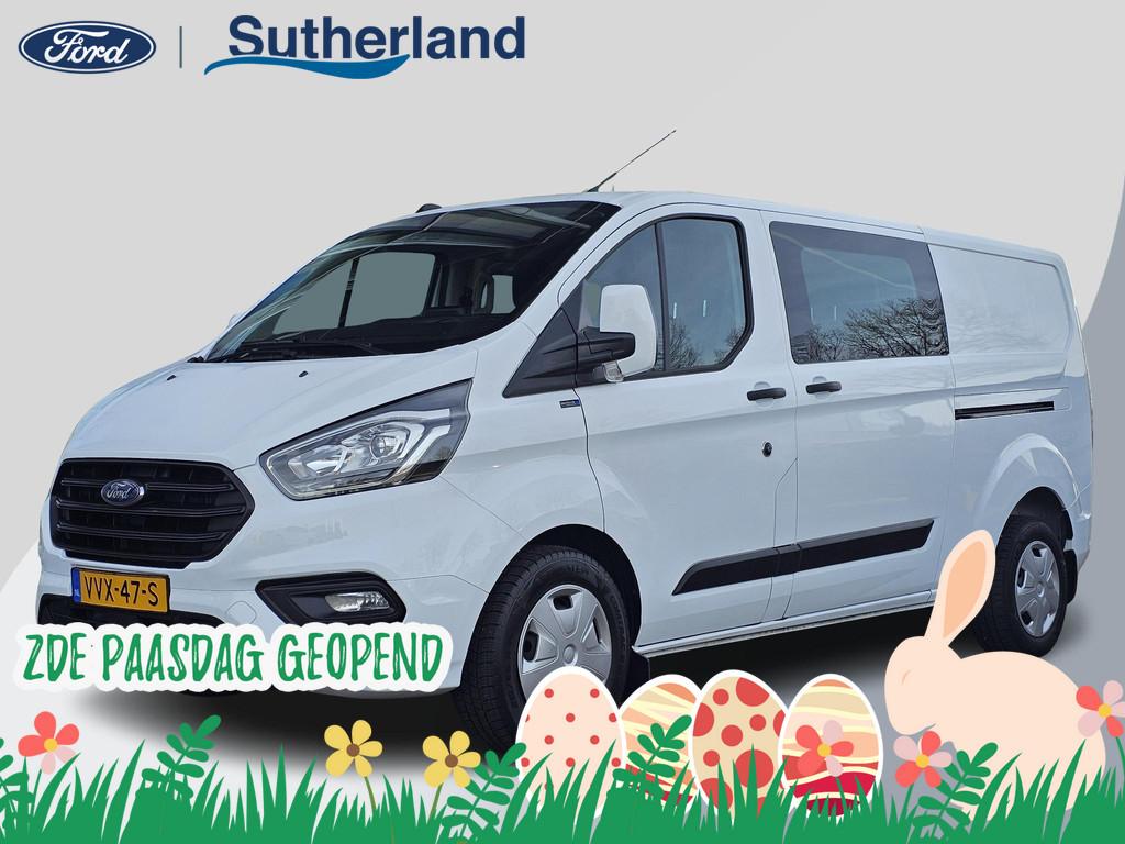 Ford Transit Custom 320 2.0 TDCI L2H1 Trend DC Trekhaak | St, Euro 6, 4 cilinders, Wit, Origineel Nederlands