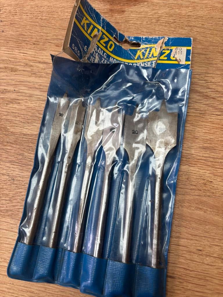 Kinzo Houtborenset 6-delig (10-25mm), Ophalen of Verzenden, Nieuw