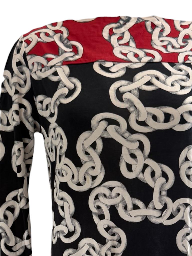 Diane von Furstenberg jurk L, Zwart, Ophalen of Verzenden, Zo goed als nieuw, Onder de knie