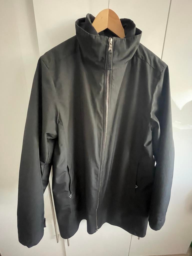 Prada zwarte jas (windbreaker) mt 54, Ophalen of Verzenden, Zo goed als nieuw, Maat 52/54 (L), Zwart