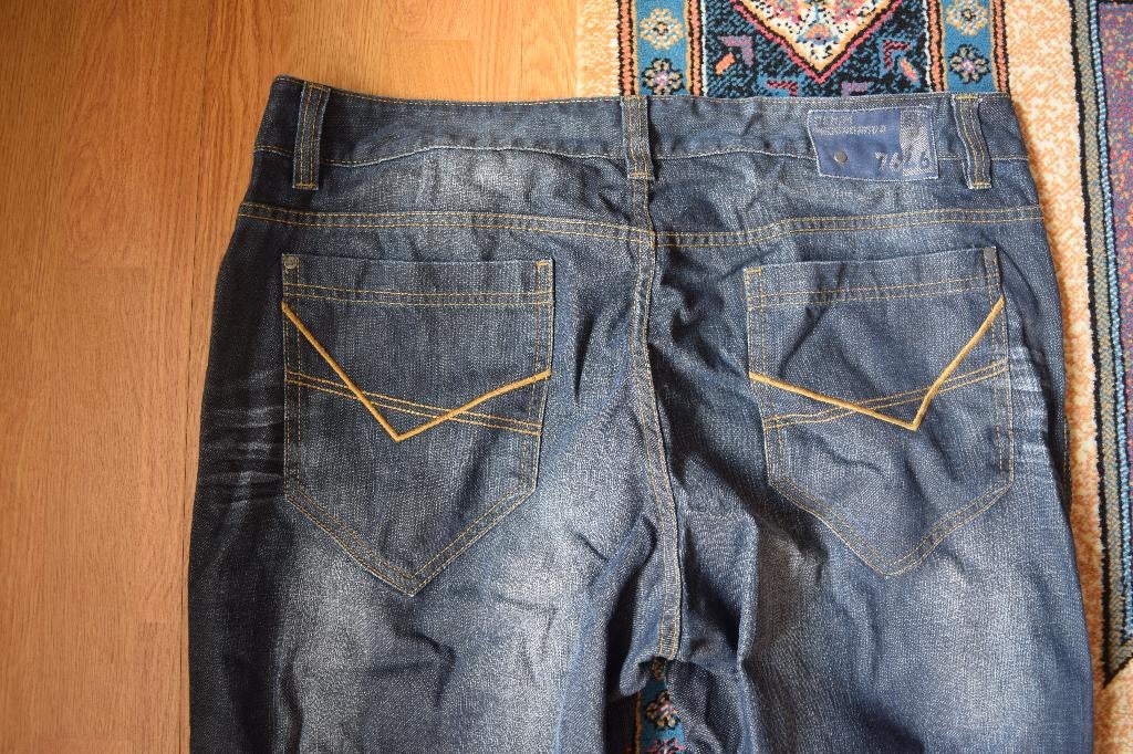 SOHO Denim Spijkerbroek heren jeans maat 38/34, Blauw, W32 (confectie 46) of kleiner, Ophalen of Verzenden, Soho