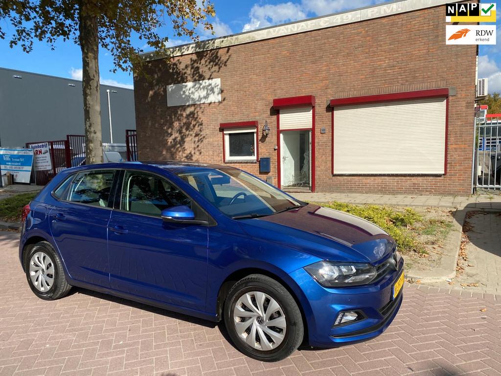 Volkswagen Polo 1.0 TSI Comfortline Business * 2021 *AC/Clim, Voorwielaandrijving, Gebruikt, Blauw, 49 €/maand