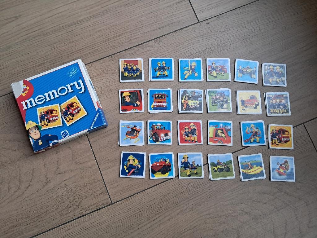 K312 Memory Brandweerman Sam, Vijf spelers of meer, Ophalen of Verzenden, Gebruikt, Ravensburger
