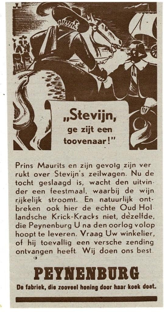 "Stevijn, ge zijt een toovenaar!" PEIJNENBURG KOEK 1944, Verzenden, Zo goed als nieuw, Overige typen