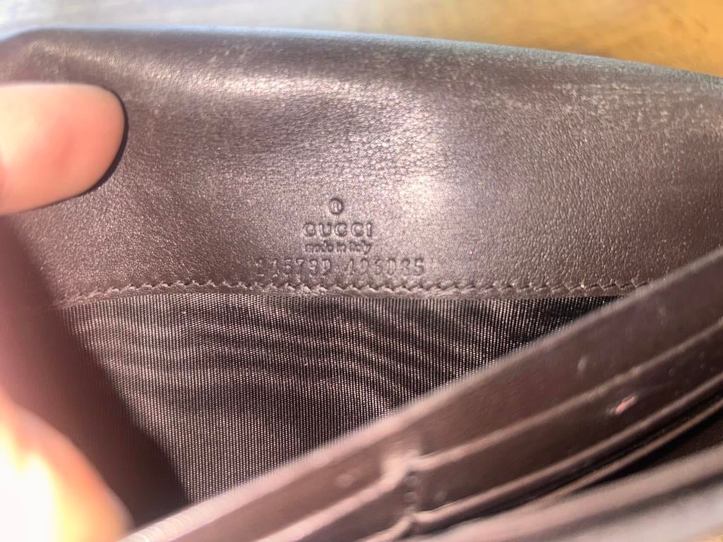 Gucci portemonnee van slangenleer AUTHENTIEK, Overige merken, Gebruikt, Beige, Ophalen of Verzenden