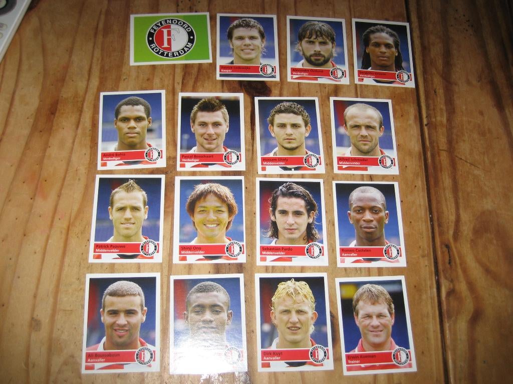 feyenoord plaatjes complete set, Ophalen of Verzenden, Zo goed als nieuw, Meerdere plaatjes