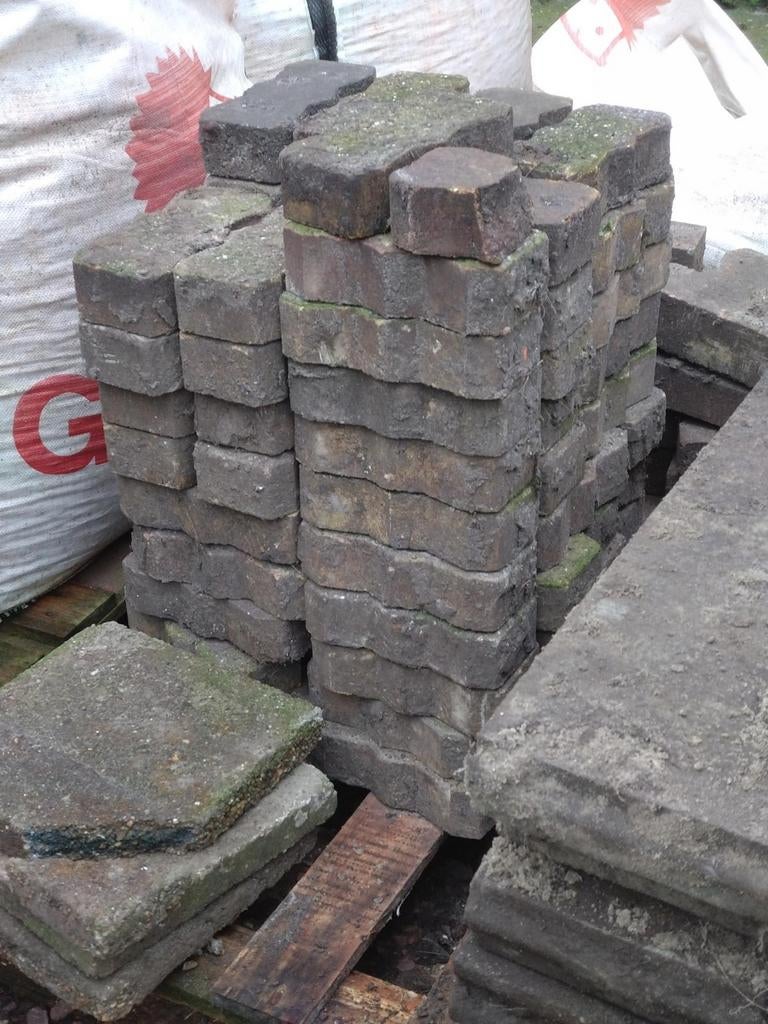 klinkers, Ophalen, Beton, Klinkers