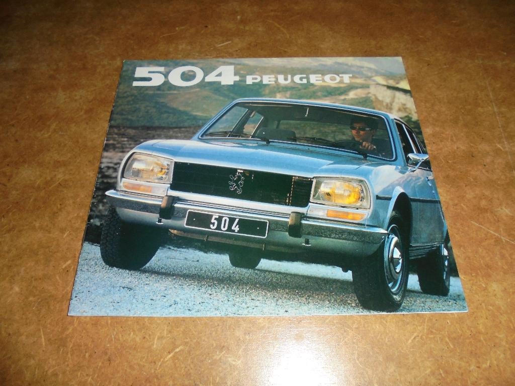 brochure Peugeot 504 modellen 1981, Ophalen of Verzenden, Nieuw, Peugeot