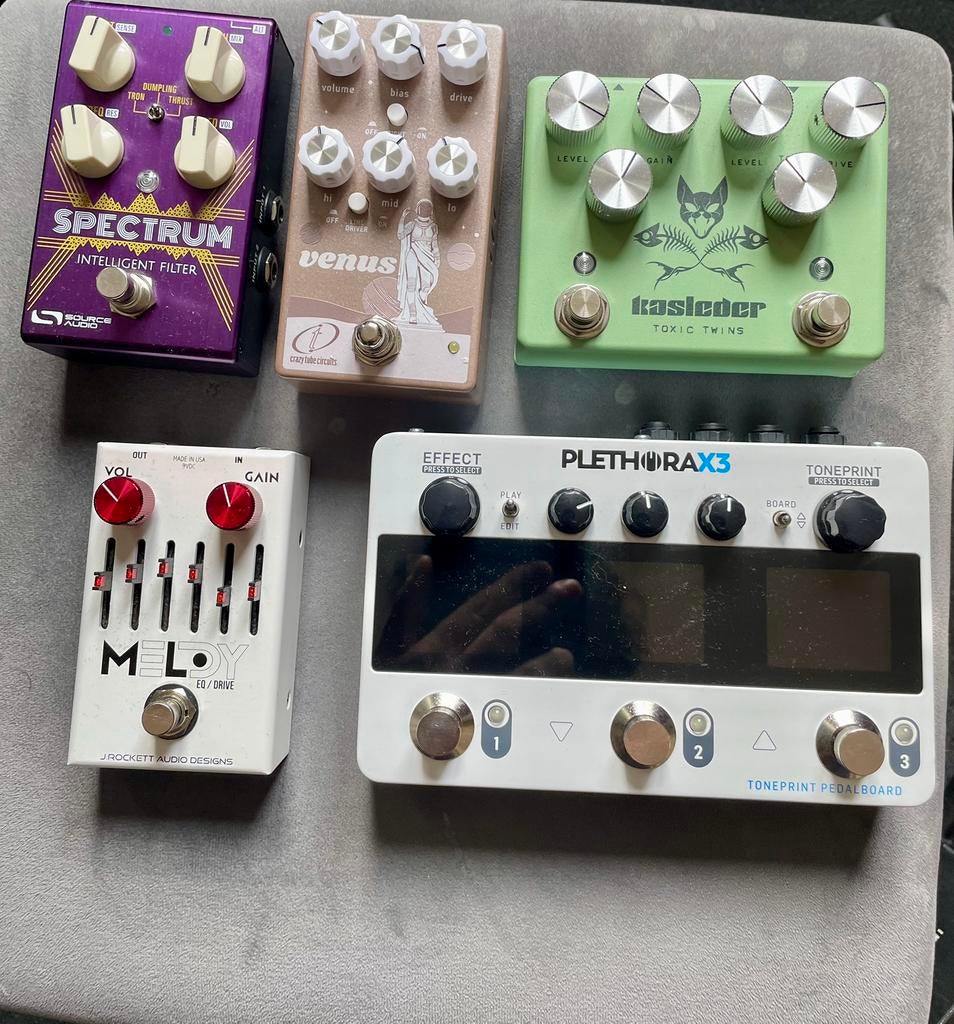 Kasleder, Sources Audio, tc electro, Crazy Tube, J. Rockett,, Muziek en Instrumenten, Effecten, Zo goed als nieuw, Ophalen of Verzenden