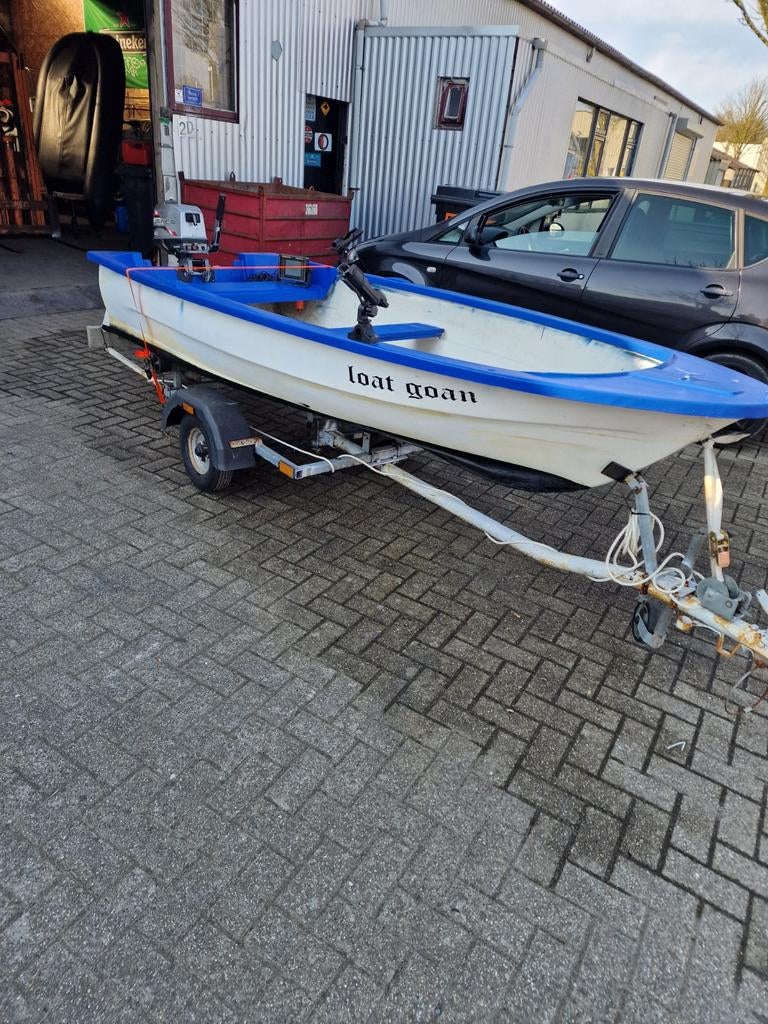 Tekoop visboot, Gebruikt, Tot 10 pk, Ophalen of Verzenden, 3 tot 6 meter