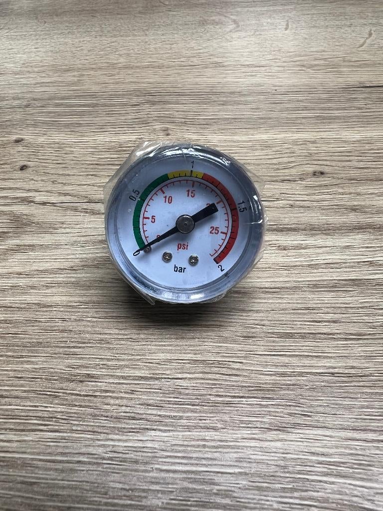 Manometer 2 bar 1/4" side mount, Ophalen of Verzenden, Nieuw, Overige typen