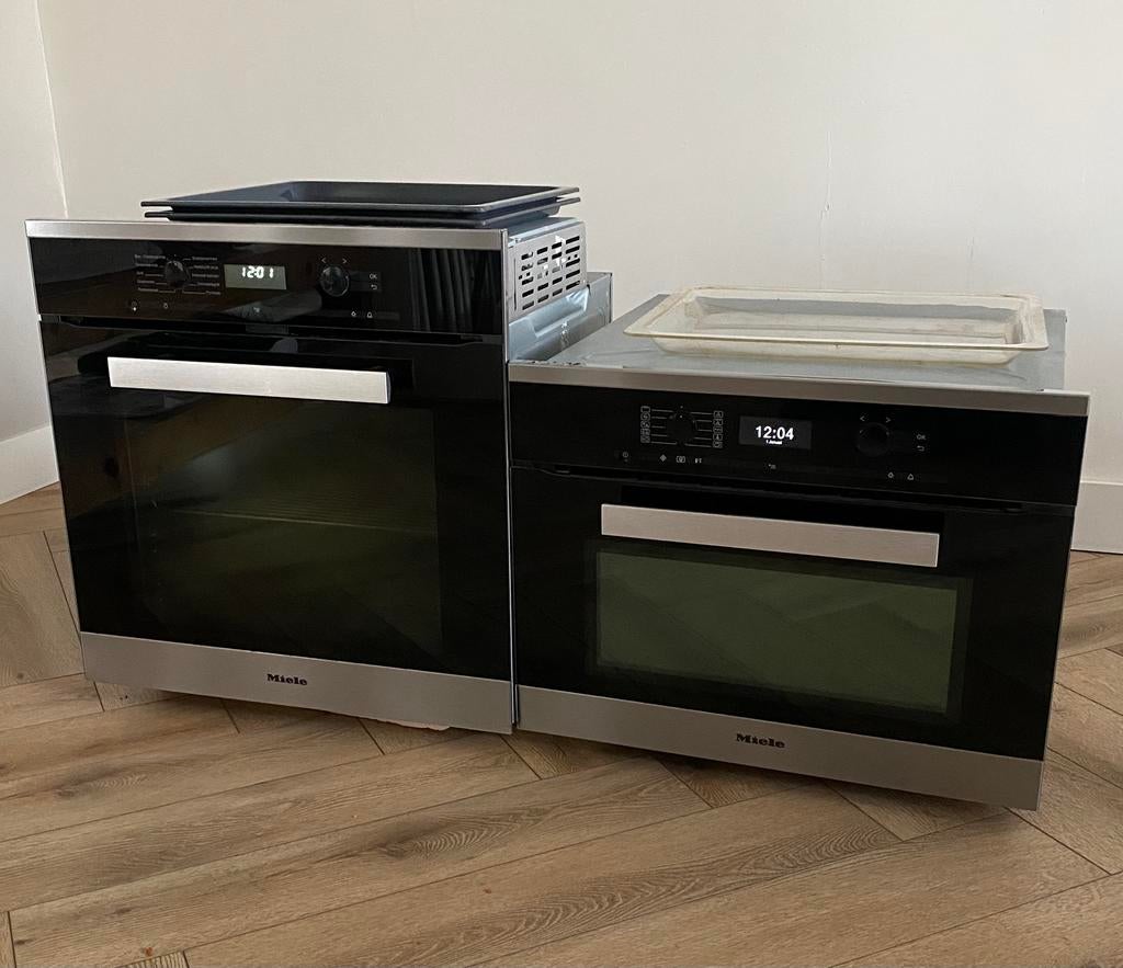 Miele combi oven magnetron + hetelucht oven met pyrolyse, Witgoed en Apparatuur, Ophalen, Zo goed als nieuw, Oven, Inbouw