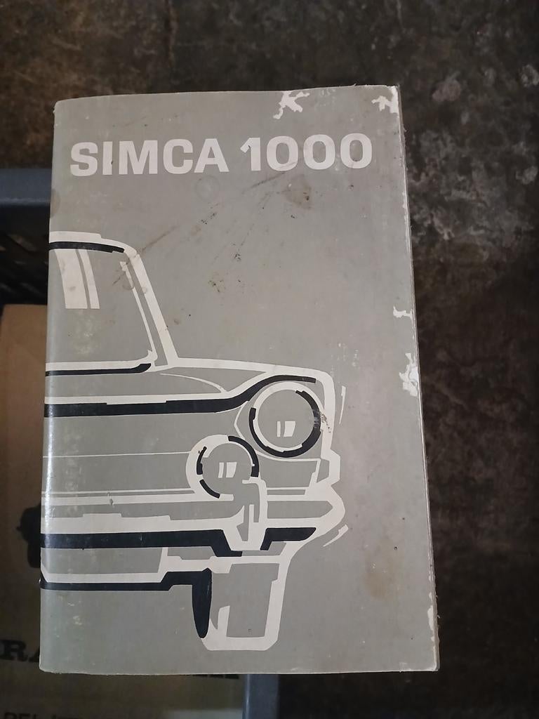 Simca 1000 instructieboekje nederlands, Ophalen of Verzenden