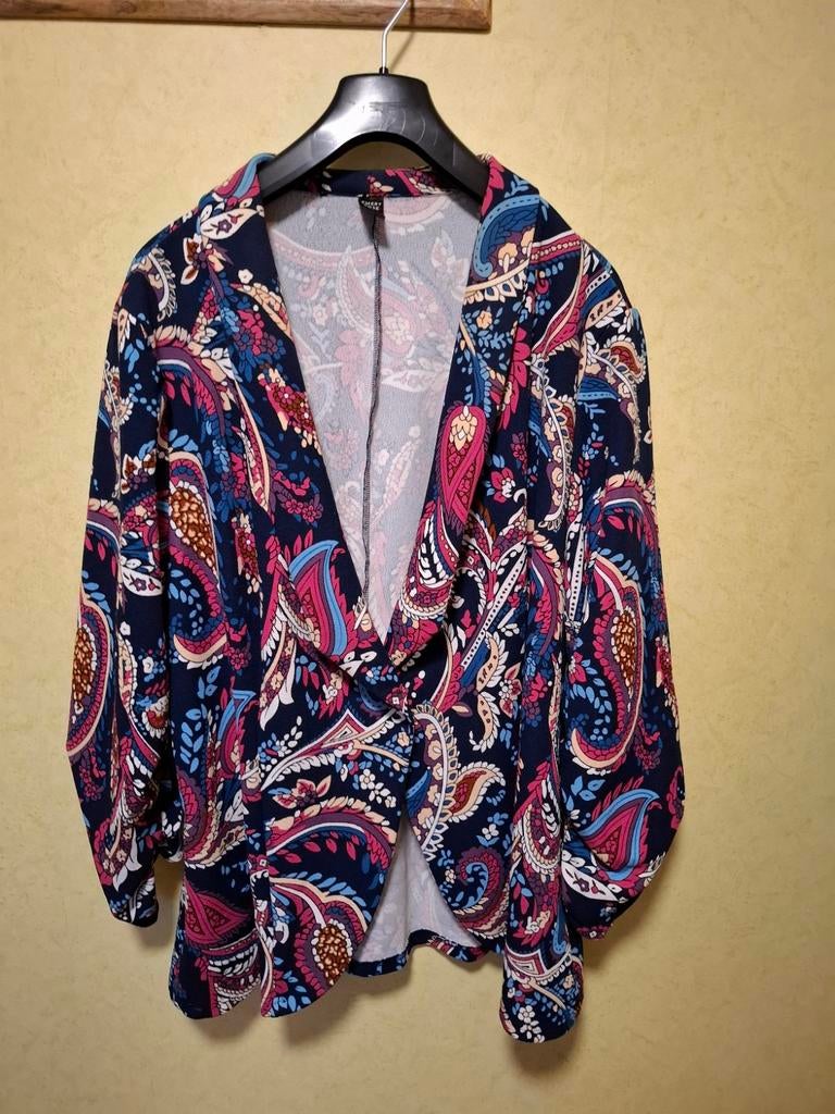 Emery Rose paisley blszer jasje maat 4XL maat 52, Overige kleuren, Maat 46/48 (XL) of groter, Emery rose, Ophalen of Verzenden