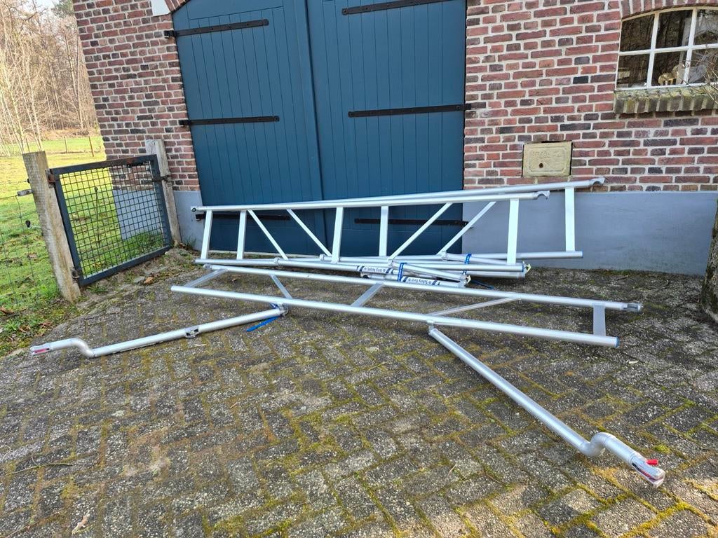 Tk 3 x nieuwe voorloopleuning Asc 305 cm lang, Doe-het-zelf en Verbouw, Steigers, Ophalen, Nieuw, Rolsteiger of Kamersteiger, 5 meter of hoger