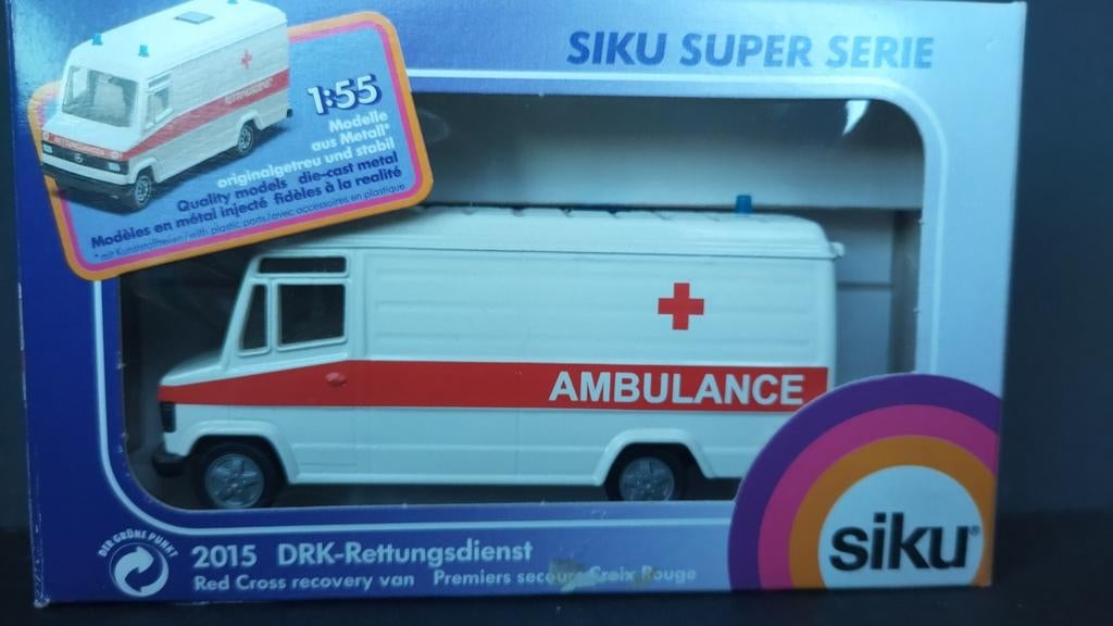 Mercedes Benz 809 D ambulance Rotes kreuz Siku 2015 Pol, Schlittenbacherstrasse 60 Lüdenscheid Germany, Auto, Verzenden, Nieuw