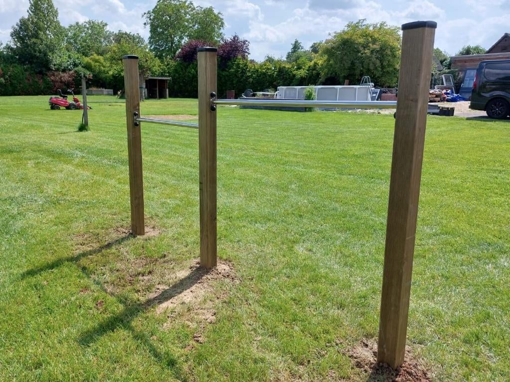 DUIKELREK DUBBEL compleet kukelrek rekstok trapeze, Ophalen, Nieuw