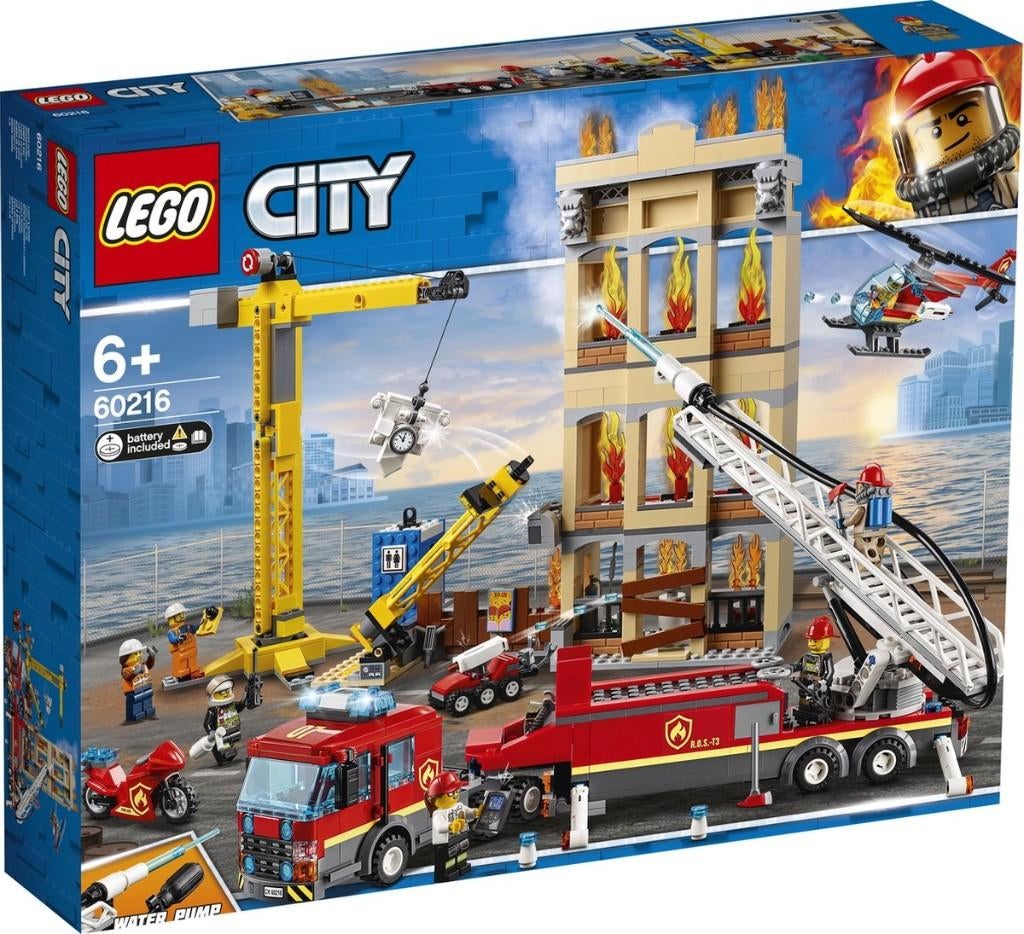 Lego 60216 brandweerkazerne in de stad nieuw verzegeld, Ophalen, Nieuw, Complete set, Lego