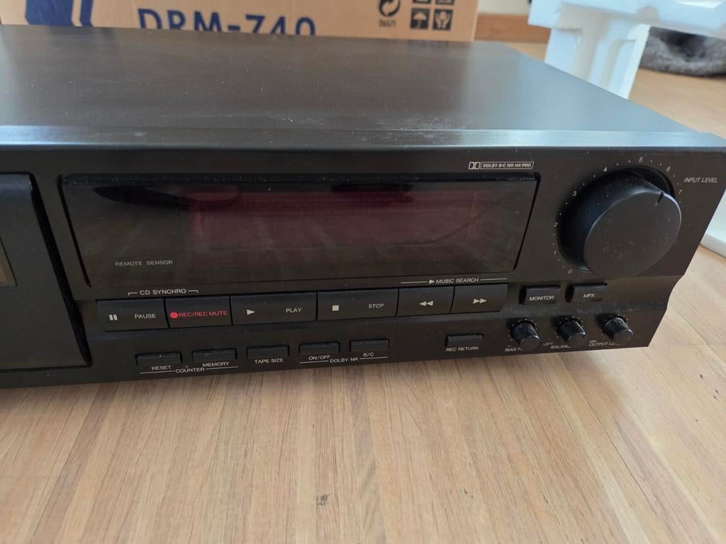 Denon DMR 740 cassettedeck, Audio, Tv en Foto, Ophalen of Verzenden, Denon, Auto-reverse