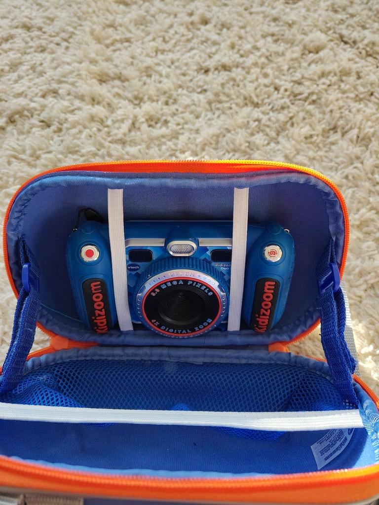 Kidizoom blauw met tas, Kinderen en Baby's, Speelgoed | Vtech, Ophalen of Verzenden, Zo goed als nieuw