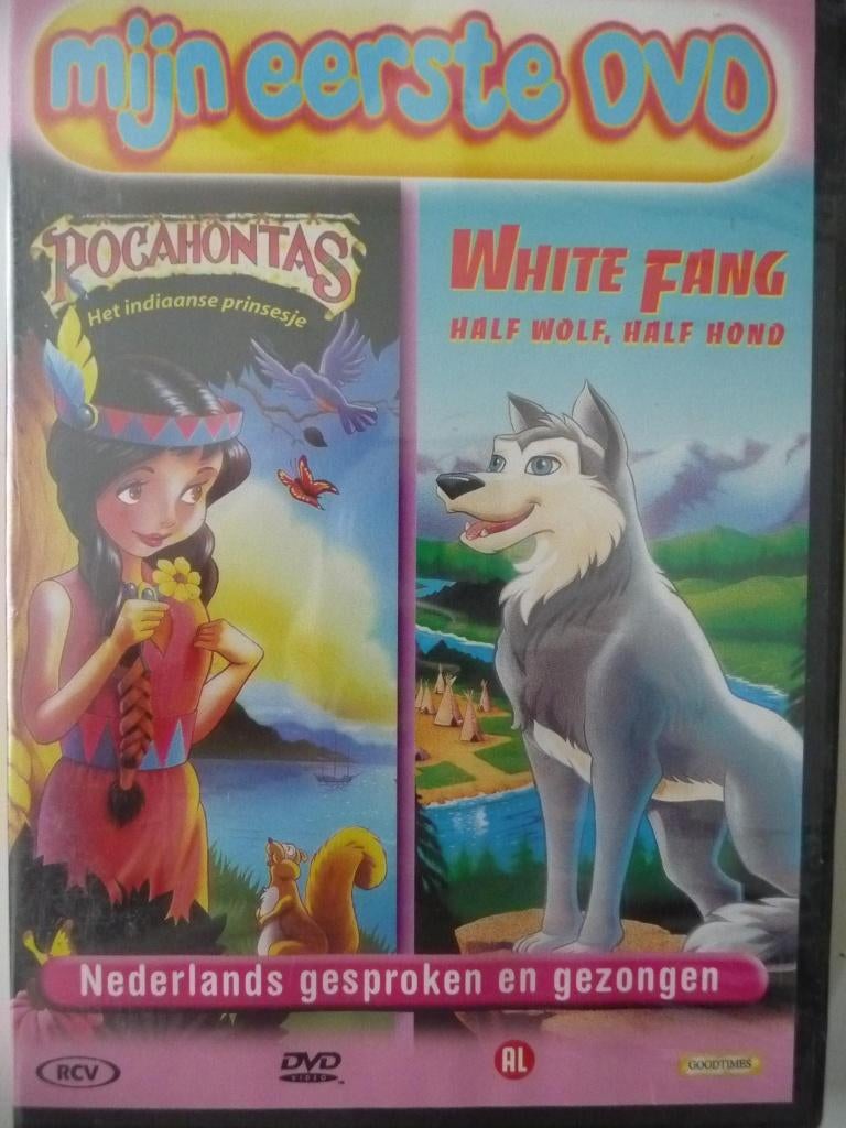 16P: Pocahontas en White fang (in plastic), Alle leeftijden, Ophalen of Verzenden, Nieuw in verpakking, Europees