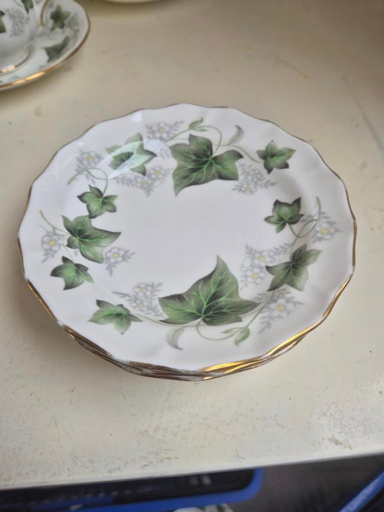 Ivy Duchess bone china porselein, Ophalen of Verzenden, Gebruikt, Porselein, Bord of Schaal