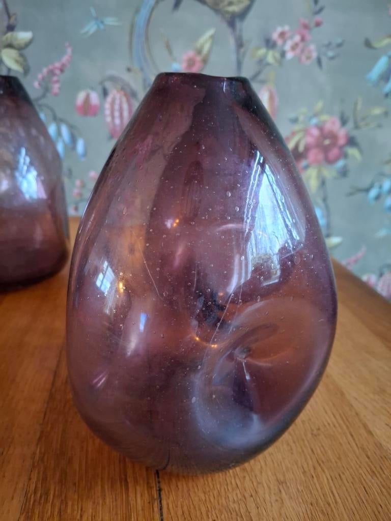 Handgeblazen vazen Amethist Bubble, Ophalen of Verzenden