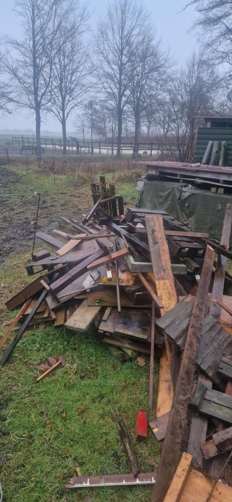 Sloophout/ brandhout, Ophalen, Gebruikt