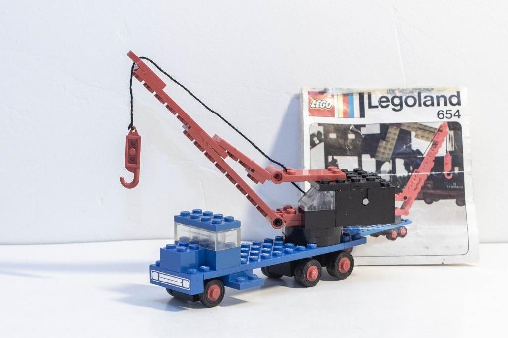 LEGO 654  -1 2e LEGOLAND: Construction: Crane lorry. Kraanwa, Ophalen of Verzenden, Gebruikt, Complete set, Lego