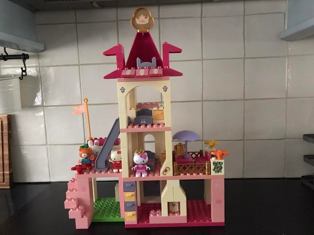 Duplo Hello Kitty kasteel, Ophalen of Verzenden, Zo goed als nieuw