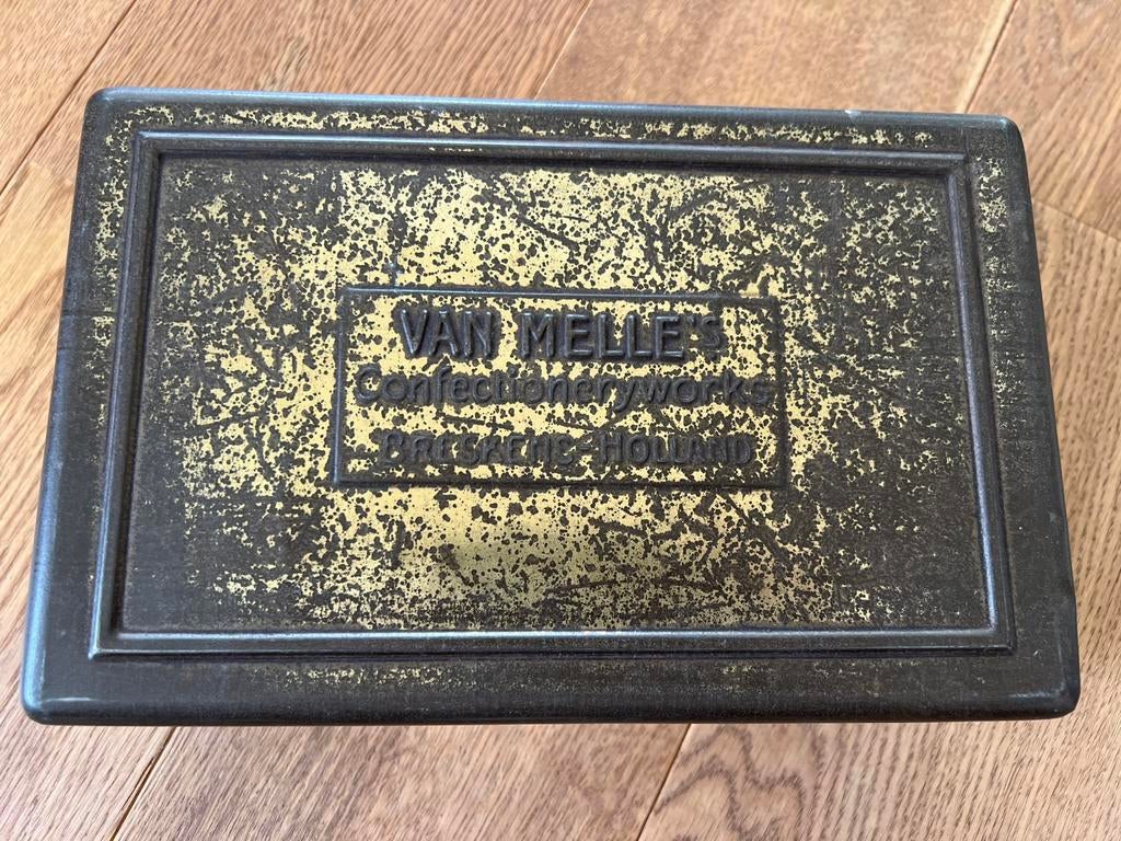 Van Melle Confectionery works Breskens Holland groot Blik, Verzamelen, Blikken, Ophalen of Verzenden, Gebruikt, Overige