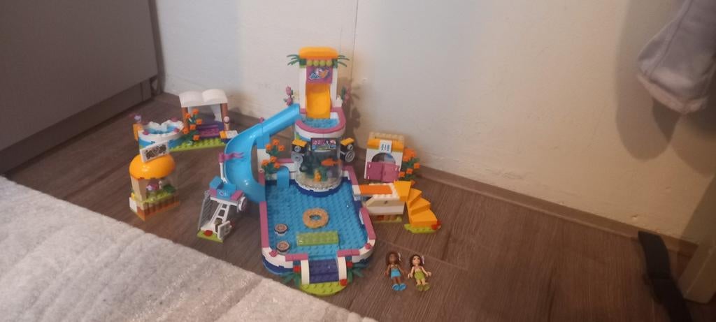 Lego friends zwembad 41313, Ophalen of Verzenden, Zo goed als nieuw, Speelset