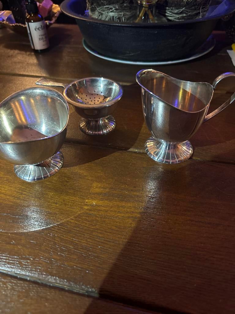 Zilveren Thee Setje Douwe Egberts, Antiek en Kunst, Antiek | Goud en Zilver, Ophalen of Verzenden, Zilver