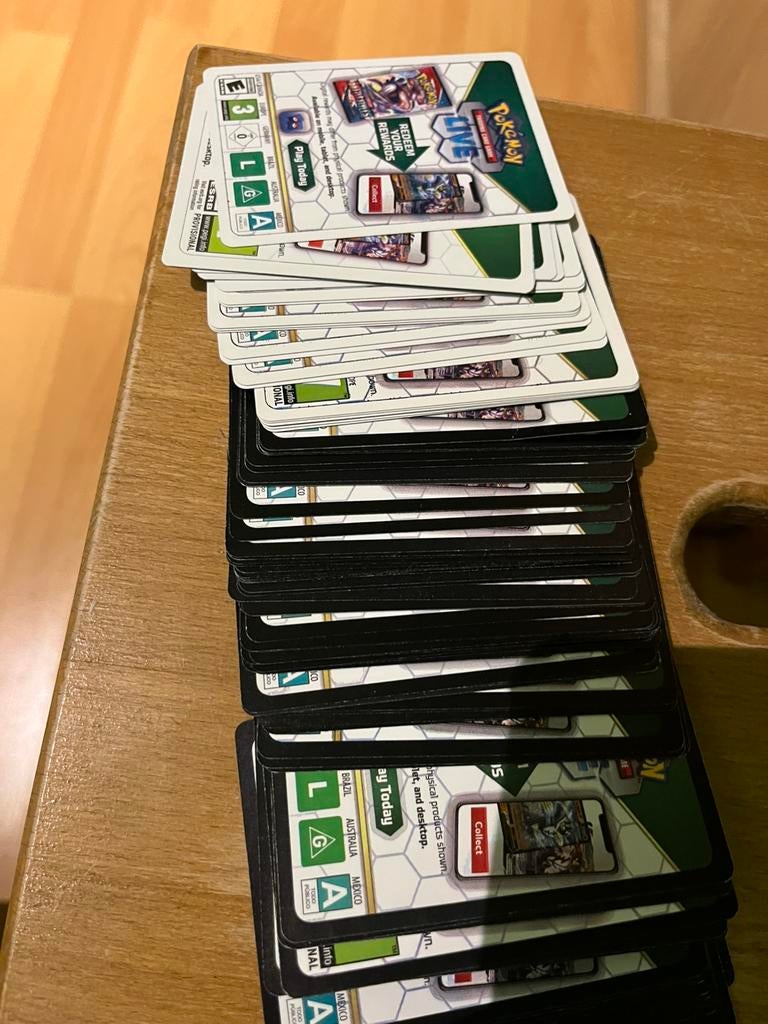 Pokemon code kaartjes, Ophalen of Verzenden