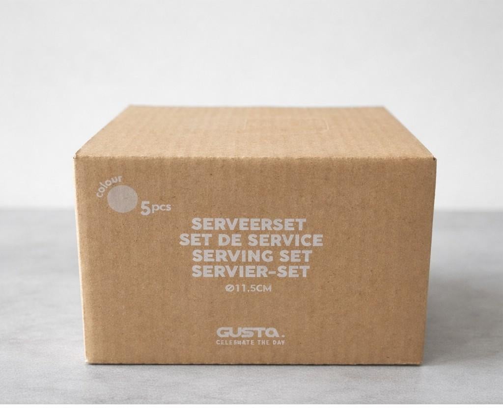 Gusta Serveerset, Huis en Inrichting, Keuken | Servies, Ophalen, Keramiek, Overige typen, Zo goed als nieuw