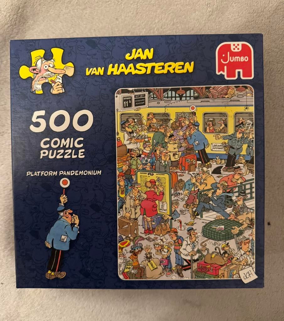 Jan van Haasteren ~ Platform Pandemonium ~ 500 stukjes, Ophalen of Verzenden, 500 t/m 1500 stukjes, Legpuzzel