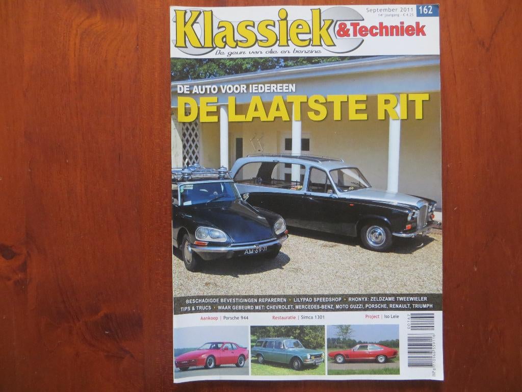 Klassiek & Techniek 162 Porsche 944, Simca 1301 Tourist, Ophalen of Verzenden, Nieuw, Porsche