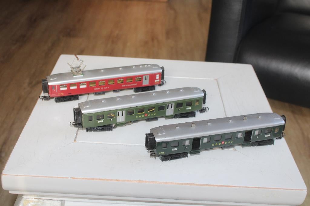 Märklin 4015,4038 EN 4035  SBB/CFF rijtuigen, Wisselstroom, Wagon, Ophalen of Verzenden, Zo goed als nieuw