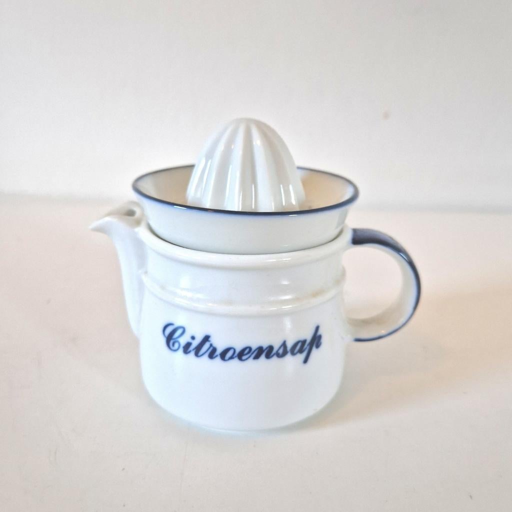 Antieke citroen pers porseleinen citrus pers, Ophalen of Verzenden