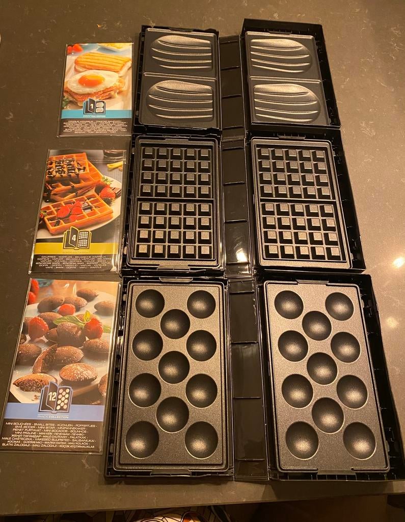 Tefal Snack Collection voor de SW854D contact grill, Ophalen of Verzenden, Uitneembare platen, Nieuw