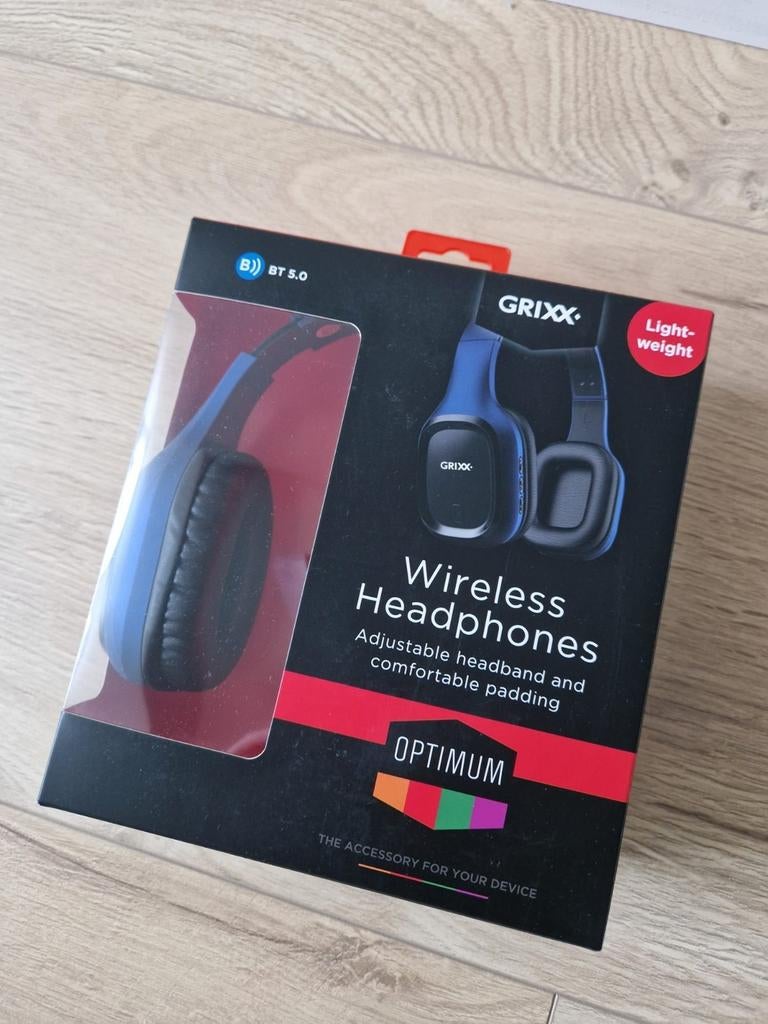 NIEUW - Grixx optimum draadloze koptelefoon, Ophalen of Verzenden, Nieuw, Overige merken